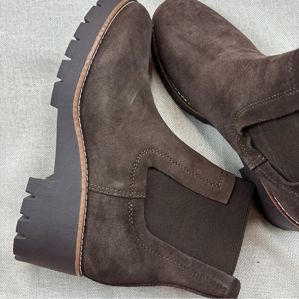 Aqua College Womens Demi Brown Chelsea Boots Shoes 9.5M